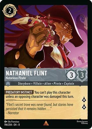 (196/204) Nathaniel Flint - Notorious Pirate - Reign of Jafar Normal