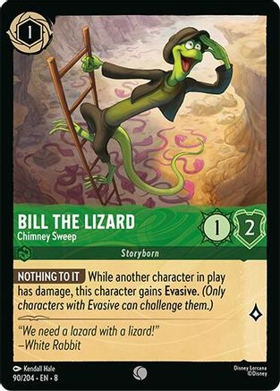 (090/204) Bill the Lizard - Chimney Sweep - Reign of Jafar Cold Foil