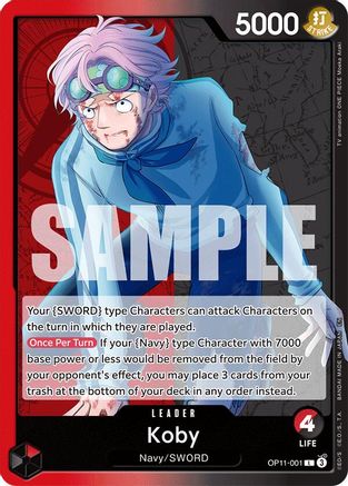 (OP11-001) Koby (001) - A Fist of Divine Speed Normal