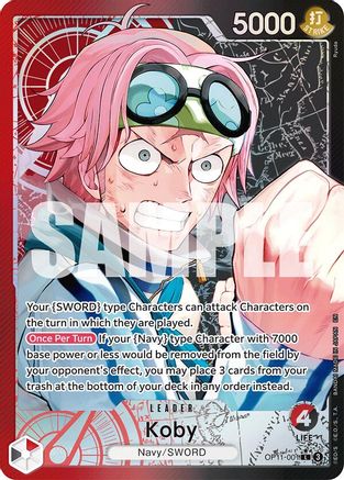 (OP11-001) Koby (001) (Alternate Art) - A Fist of Divine Speed Foil