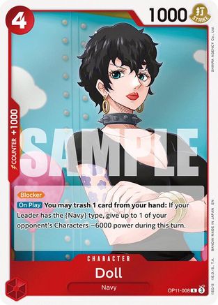 (OP11-008) Doll - A Fist of Divine Speed Foil