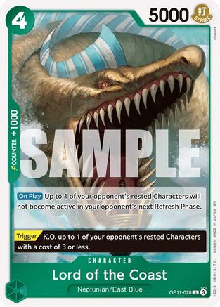 (OP11-028) Lord of the Coast - A Fist of Divine Speed Foil