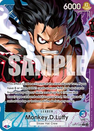 (OP11-040) Monkey.D.Luffy (040) (Alternate Art) - A Fist of Divine Speed Foil