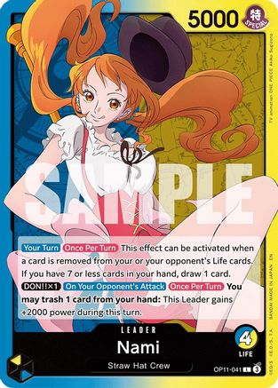 (OP11-041) Nami (041) - A Fist of Divine Speed Normal
