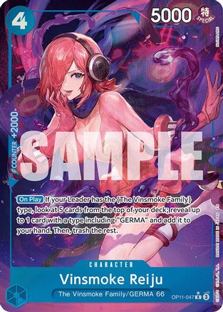 (OP11-047) Vinsmoke Reiju (Alternate Art) - A Fist of Divine Speed Foil
