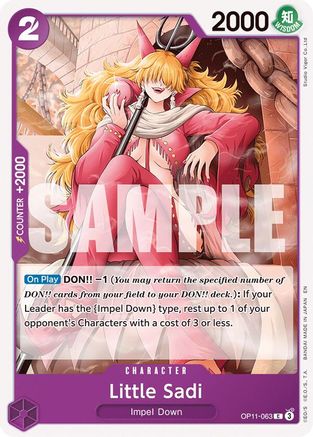 (OP11-063) Little Sadi - A Fist of Divine Speed Normal