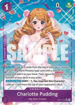 (OP11-070) Charlotte Pudding (Alternate Art) - A Fist of Divine Speed Foil