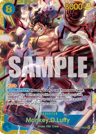 (OP11-118) Monkey.D.Luffy (118) - A Fist of Divine Speed Foil