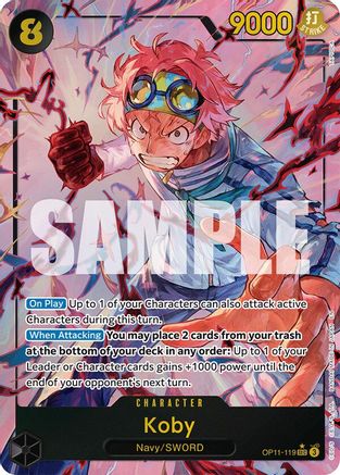 (OP11-119) Koby (119) (Alternate Art) - A Fist of Divine Speed Foil