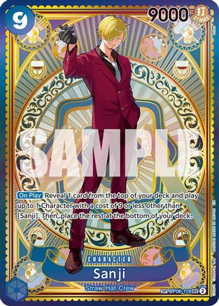 (OP06-119) Sanji (SP) - A Fist of Divine Speed Foil