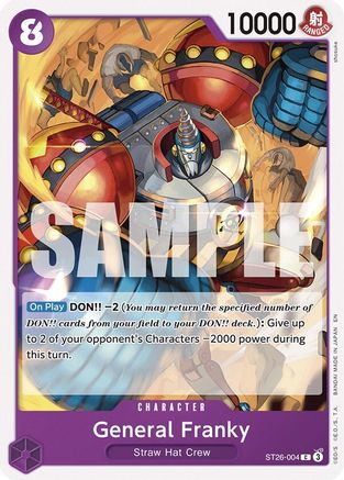(ST26-004) General Franky - Starter Deck 26: PURPLE/BLACK Monkey.D.Luffy Normal