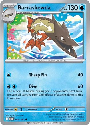 Barraskewda (63/182) - SV10 Destined Rivals - Uncommon