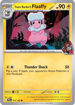Team Rocket's Flaaffy (73/182) - SV10 Destined Rivals Reverse Holofoil - Common