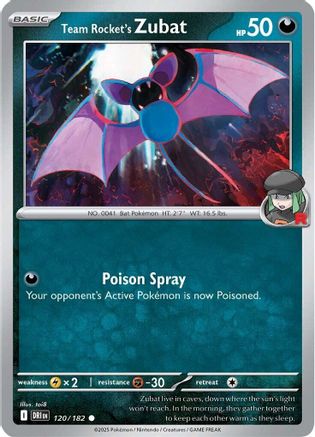 Team Rocket's Zubat (120/182) - SV10 Destined Rivals - Common