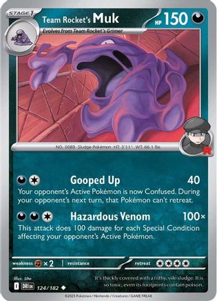 Team Rocket's Muk (124/182) - SV10 Destined Rivals - Uncommon