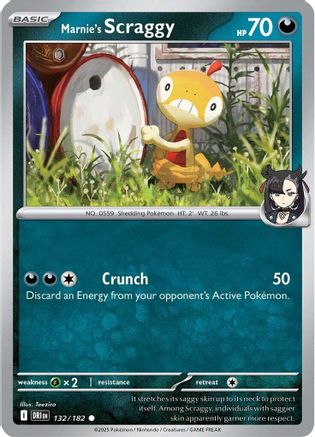 Marnie's Scraggy (132/182) - SV10 Destined Rivals - Common