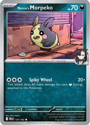 Marnie's Morpeko (137/182) - SV10 Destined Rivals - Common