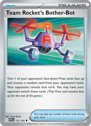 Team Rocket's Bother-Bot (172/182) - SV10 Destined Rivals Reverse Holofoil - Uncommon