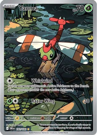Yanma (183/182) - SV10 Destined Rivals Holofoil - Illustration Rare