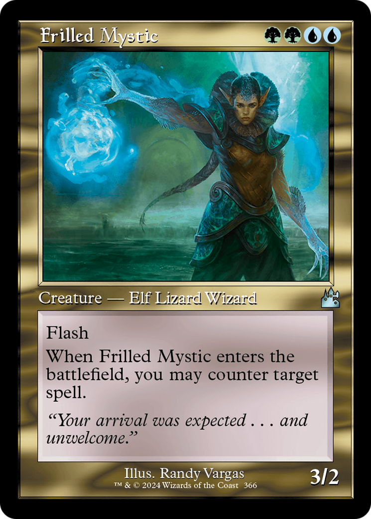Frilled Mystic (Retro Frame) (RVR-366) - Ravnica Remastered Foil