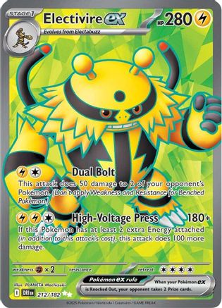 Electivire ex 212/182 - SV10 Destined Rivals Holofoil - Ultra Rare
