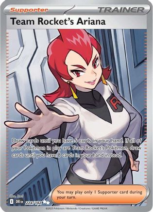 Team Rocket's Ariana (224/182) - SV10 Destined Rivals Holofoil - Ultra Rare
