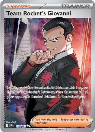 Team Rocket's Giovanni (225/182) - SV10 Destined Rivals Holofoil - Ultra Rare