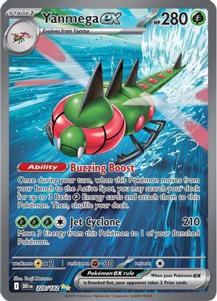Yanmega ex (228/182) - SV10 Destined Rivals Holofoil - Special Illustration Rare