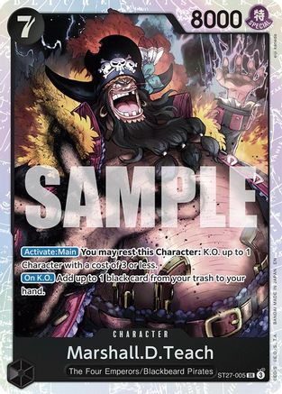 (ST27-005) Marshall.D.Teach (ST27-005) - Starter Deck 27: BLACK Marshall.D.Teach Foil