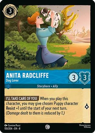 (155/204) Anita Radcliffe - Dog Lover - Reign of Jafar Cold Foil