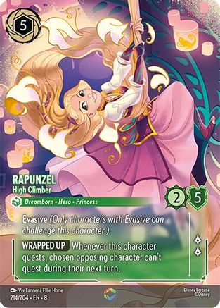 (214/204) Rapunzel - High Climber (Enchanted) - Reign of Jafar Holofoil