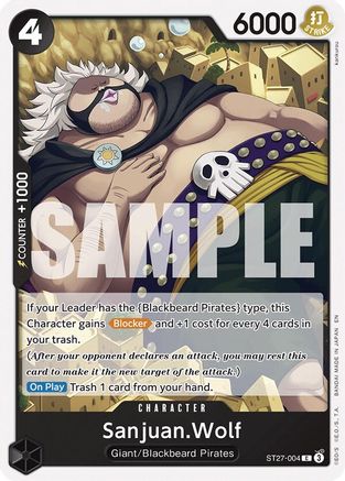 (ST27-004) Sanjuan.Wolf - Starter Deck 27: BLACK Marshall.D.Teach Normal