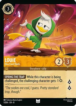 (001/204) Louie - One Cool Duck (Foil) - Reign of Jafar Cold Foil