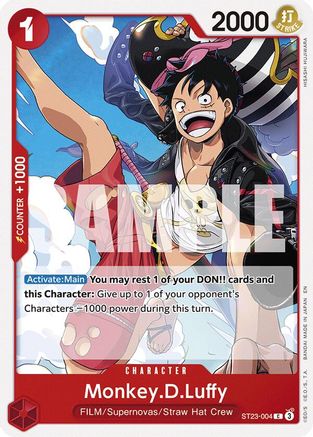 (ST23-004) Monkey.D.Luffy - Starter Deck 23: RED Shanks Normal