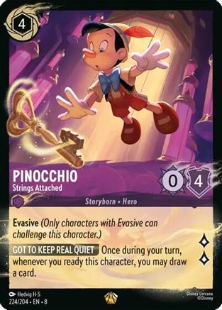 (224/204) Pinocchio - Strings Attached (224/204) - Illumineer's Quest: Palace Heist Cold Foil