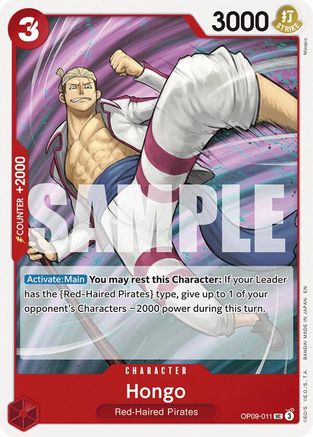 (OP09-011) Hongo (Reprint) - Starter Deck 23: RED Shanks - Normal