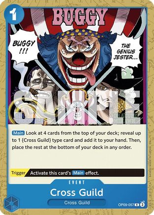 (OP09-057) Cross Guild (Reprint) - Starter Deck 25: BLUE Buggy Normal