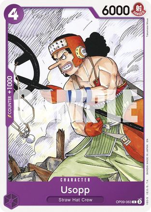 (OP09-063) Usopp (Reprint) - Starter Deck 26: PURPLE/BLACK Monkey.D.Luffy - Normal