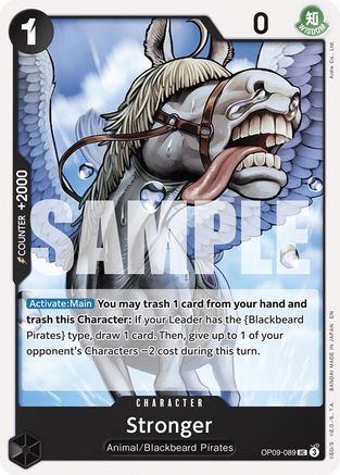 (OP09-089) Stronger (Reprint) - Starter Deck 27: BLACK Marshall.D.Teach - Normal