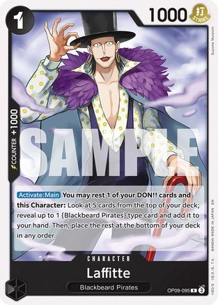(OP09-095) Laffitte (Reprint) - Starter Deck 27: BLACK Marshall.D.Teach Normal