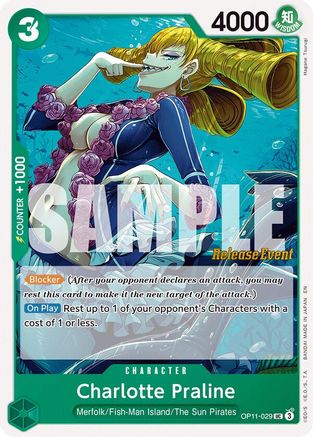 (OP11-029) Charlotte Praline - A Fist of Divine Speed Release Event Cards Normal