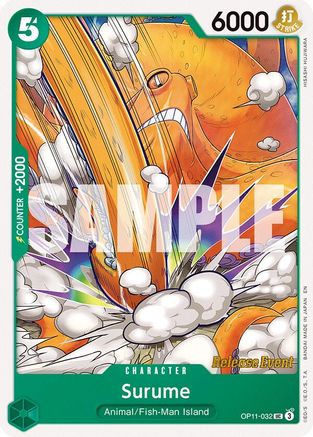 (OP11-032) Surume - A Fist of Divine Speed Release Event Cards Normal