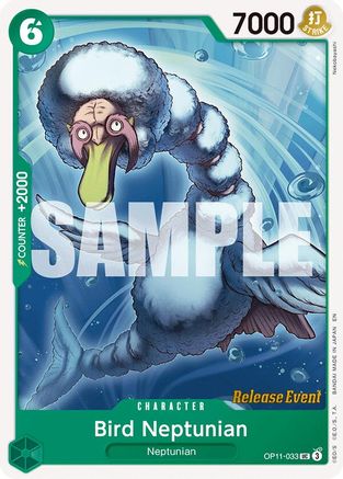 (OP11-033) Bird Neptunian - A Fist of Divine Speed Release Event Cards Normal