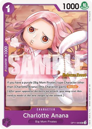 (OP11-065) Charlotte Anana - A Fist of Divine Speed Release Event Cards Normal