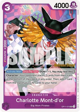 (OP11-072) Charlotte Mont-d'or - A Fist of Divine Speed Release Event Cards Normal