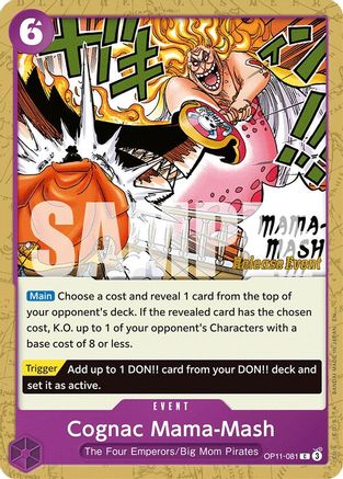 (OP11-081) Cognac Mama-Mash - A Fist of Divine Speed Release Event Cards Normal