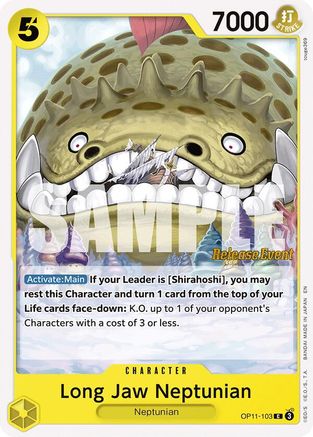 (OP11-103) Long-Jaw Neptunian - A Fist of Divine Speed Release Event Cards Normal
