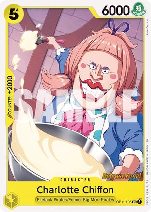 (OP11-105) Charlotte Chiffon - A Fist of Divine Speed Release Event Cards Normal