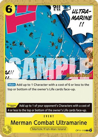(OP11-116) Merman Combat Ultramarine - A Fist of Divine Speed Release Event Cards Normal
