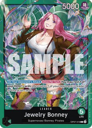 (OP07-019) Jewelry Bonney (OP07-019) - Starter Deck 24: GREEN Jewelry Bonney Foil